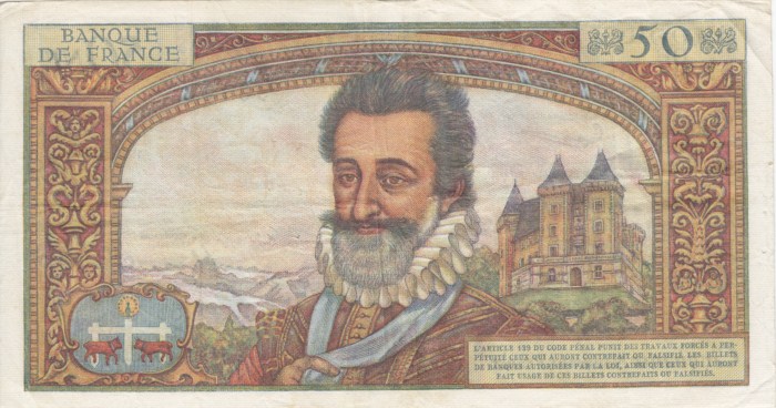 50 Francs HENRI IV 7 Avril 1960